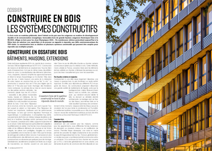 Architecture Bois Terrasse Bois Paris : Construire en ossature bois